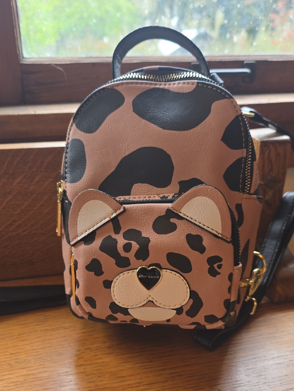 Leopard Print Mini Backpack Purse - Brown 🟤 Black 🖤 New